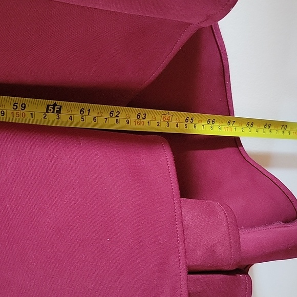 NWOT La Femme One-Shoulder Jersey Gown Dress Burgundy 28176 Size 2 - Picture 9 of 10